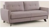 Divano Letto 3 Posti 188x97x96 cm in Tessuto Rosa