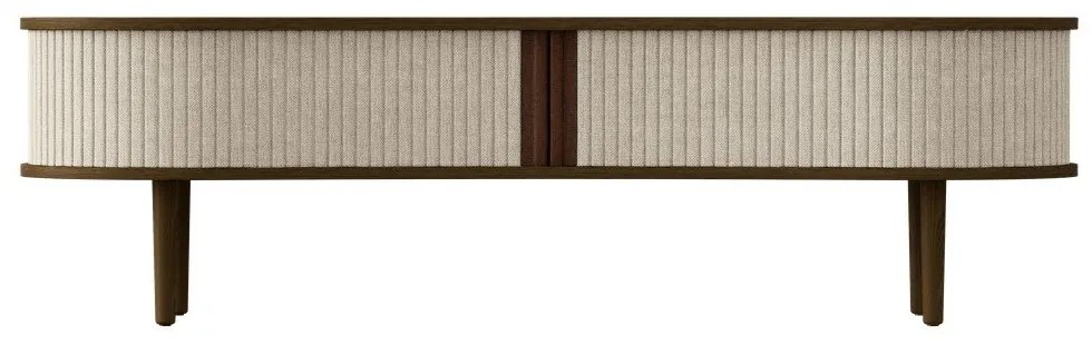 Tavolo TV marrone e beige in rovere 140x40 cm Audacious - UMAGE