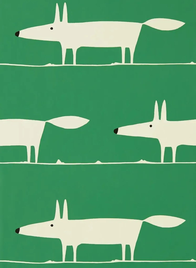 Scion Carta da parati Mr Fox - Mint Leaf