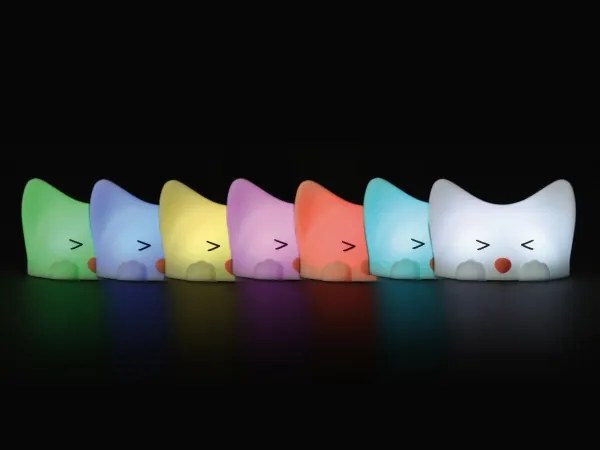 MegaLight - Lampada touch per bambini a LED RGB dimmerabile e ricaricabile CATTY CAT LED/5V