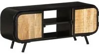 Mobile Porta TV 110x30x45 cm in Legno Massello di Mango Grezzo cod mxl 34041