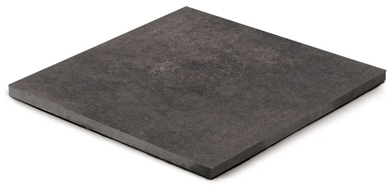 Lastra di cemento Blustone Black in gres naturale nero L 90 x L 90 cm, spessore 30 mm