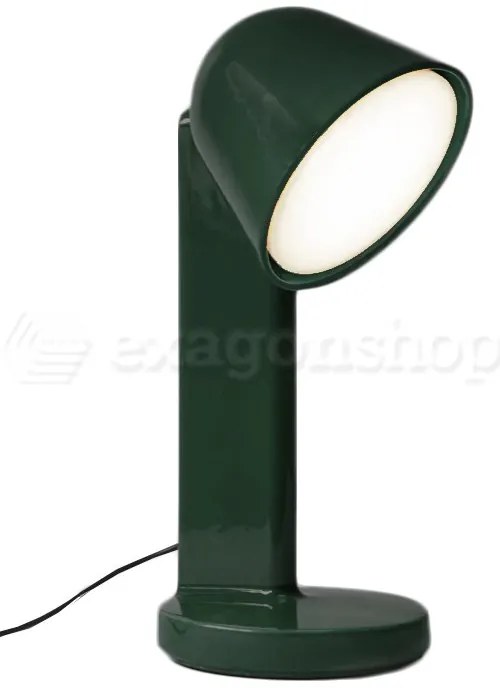 Flos ceramique down f1634039 lampada led da tavolo h.49 cm 8w in ceramica verde muschio