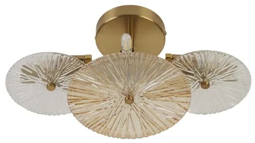 Searchlight 88210-6BZ - Applique WAGON WHEEL 6xG9/33W/230V ottone