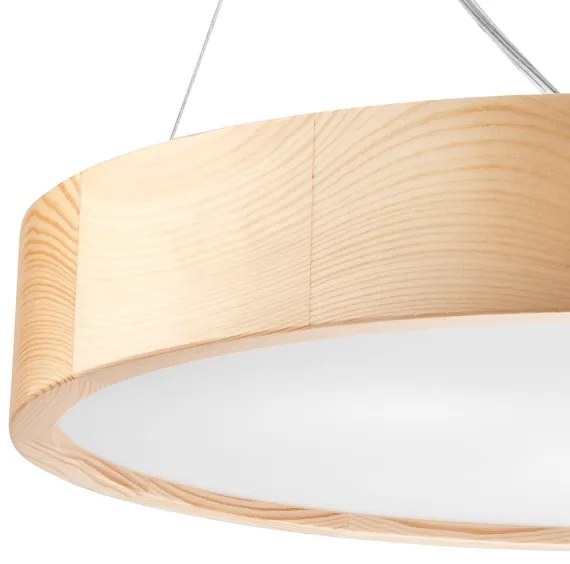 Lampadario a cavo NATURAL 3xE27/60W/230V Ø47 cm pino