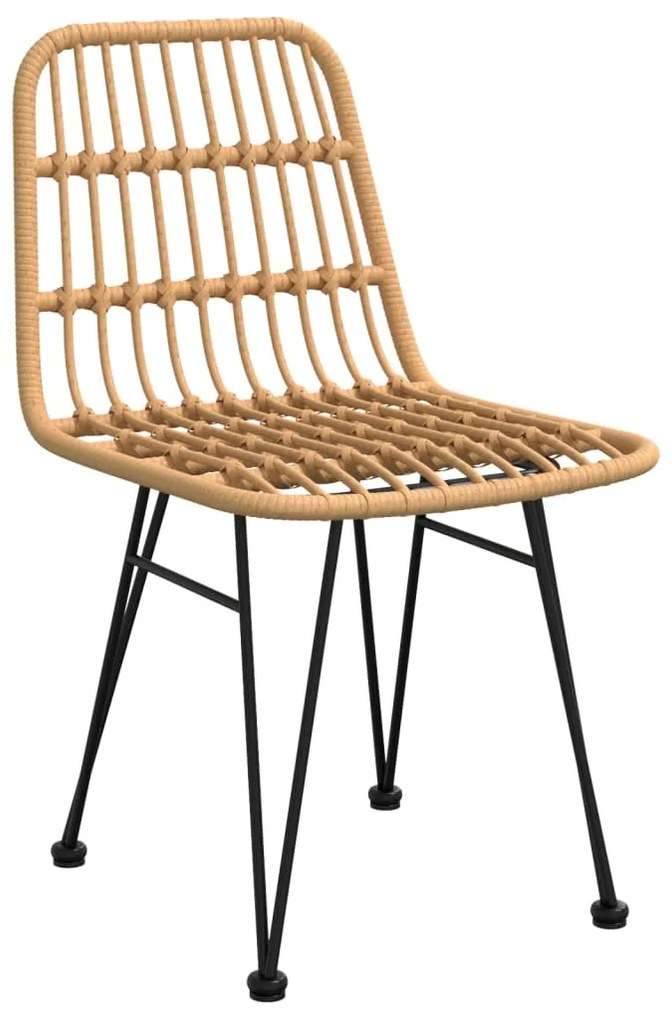 Set da pranzo da giardino 3 pz in polyrattan