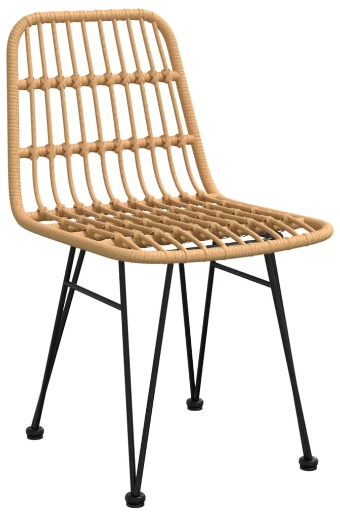 Set da pranzo da giardino 3 pz in polyrattan