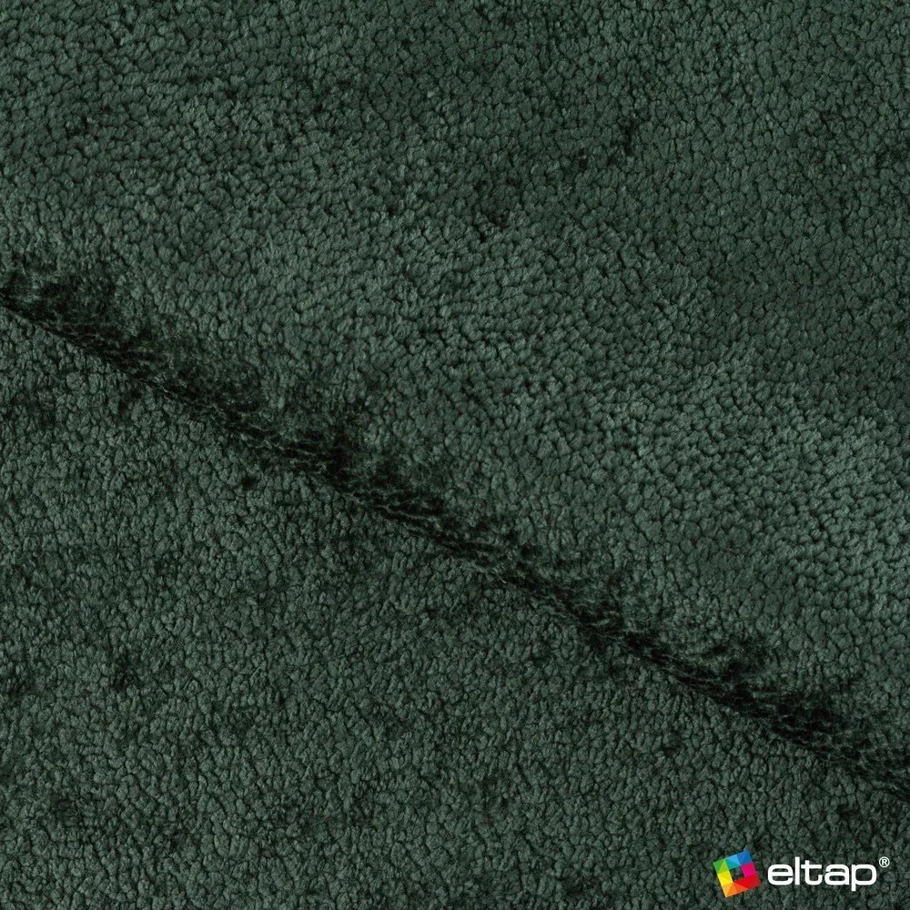 Divano angolare verde allungabile/con contenitore (con penisola a destra/con chaise lounge) con rivestimento in bouclé Felro – ELTAP