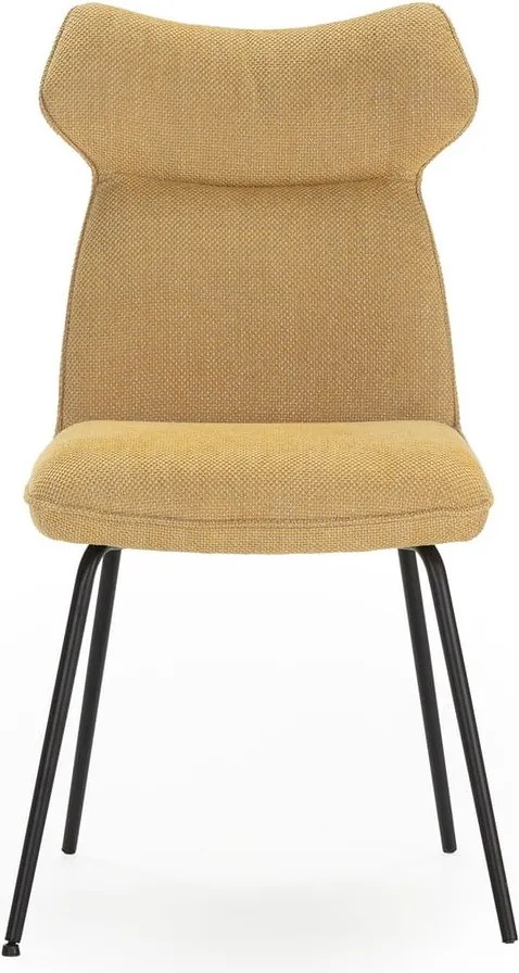 Set di 2 sedie da pranzo color senape Dara - Marckeric