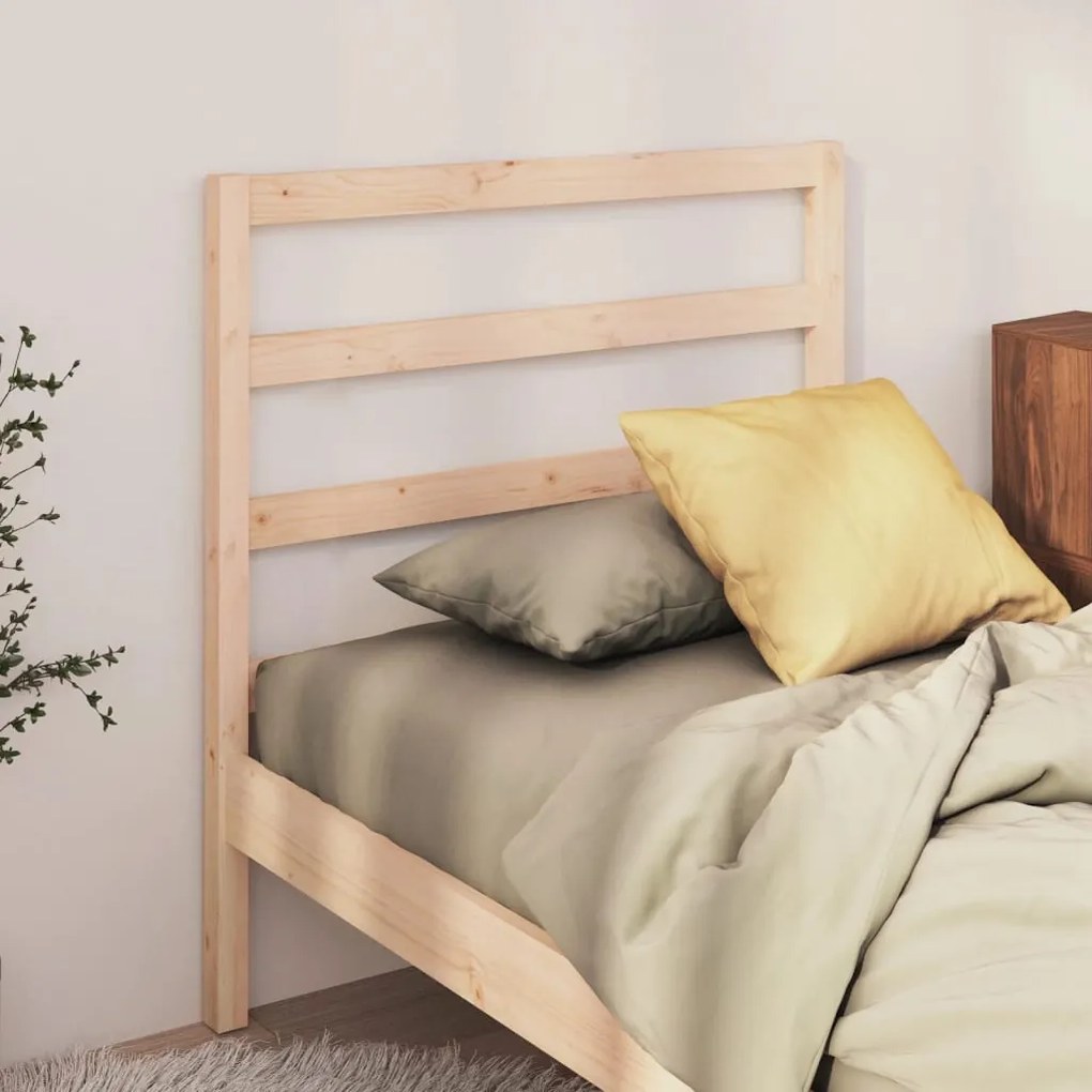 Testiera Per Letto 96x4x100 Cm İn Legno Massello Di Pino /