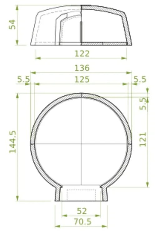 Palazzetti Smile 120 forno a legna 120 cm con portina in acciaio con termometro e spioncino cottura