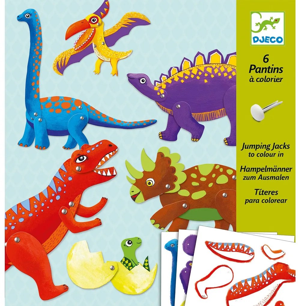 Marionette di carta - dinosauri