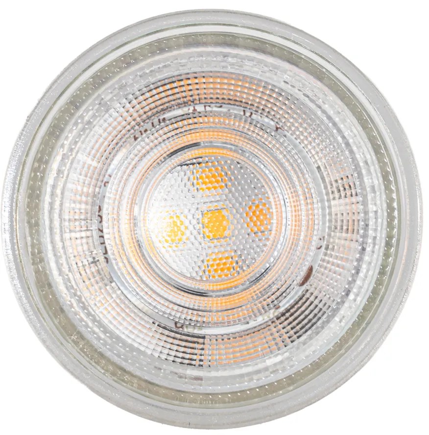 Set van 5 GU10 50mm dimbare LED lampen helder 4.5W 365 lm 2700K