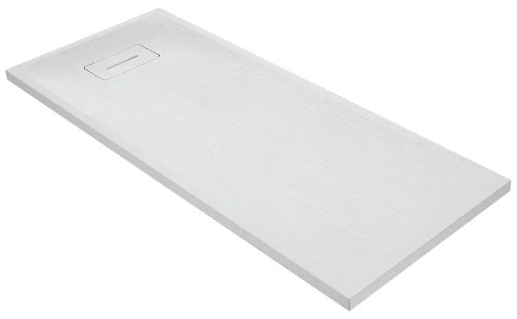 Piatto doccia in resina Yuka L 170 x L 70 x H 5.7 cm bianco