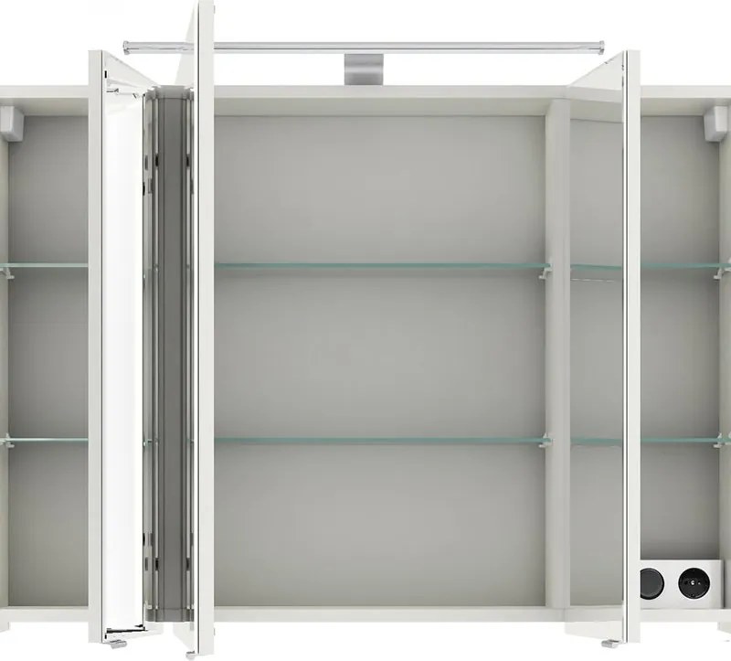 Specchio Contenitore Con Illuminazione PELIPAL bianco L 98 x H 70.3 x P 17 cm