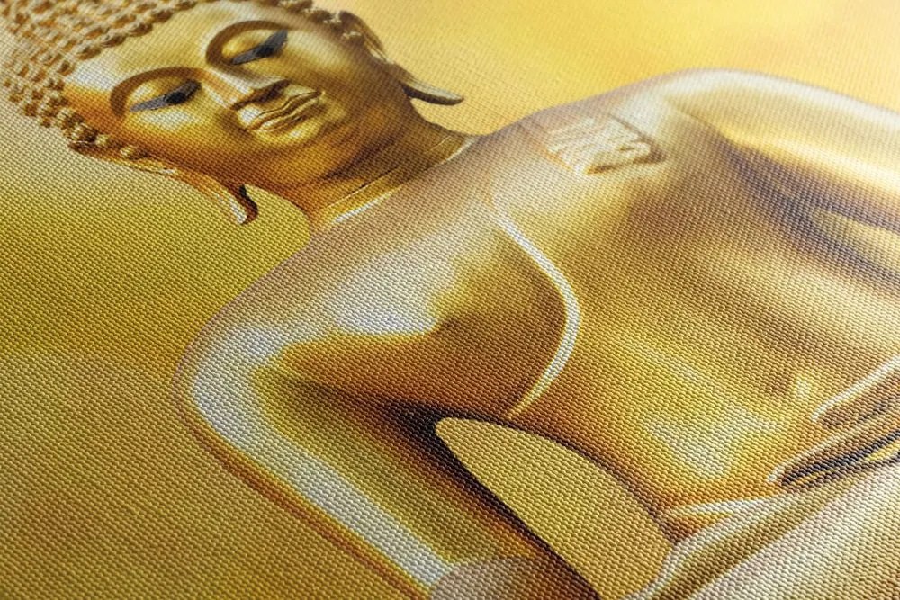 Quadro su tela – Statua dorata di Buddha
