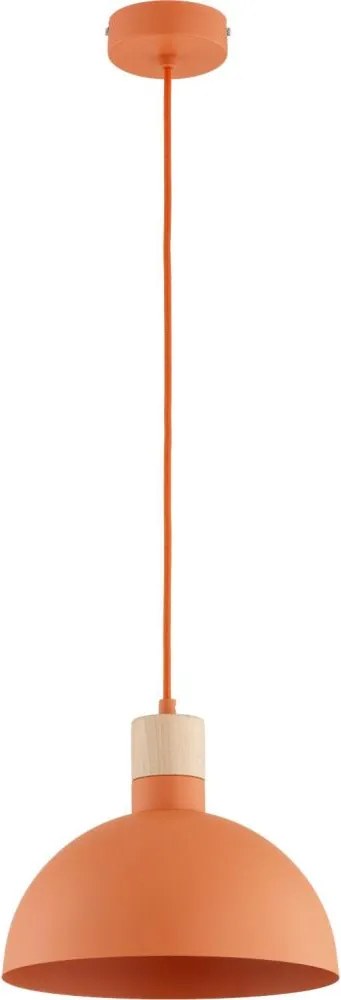 Lampada a sospensione su cavo NEOMI 1xE27/15W/230V arancione