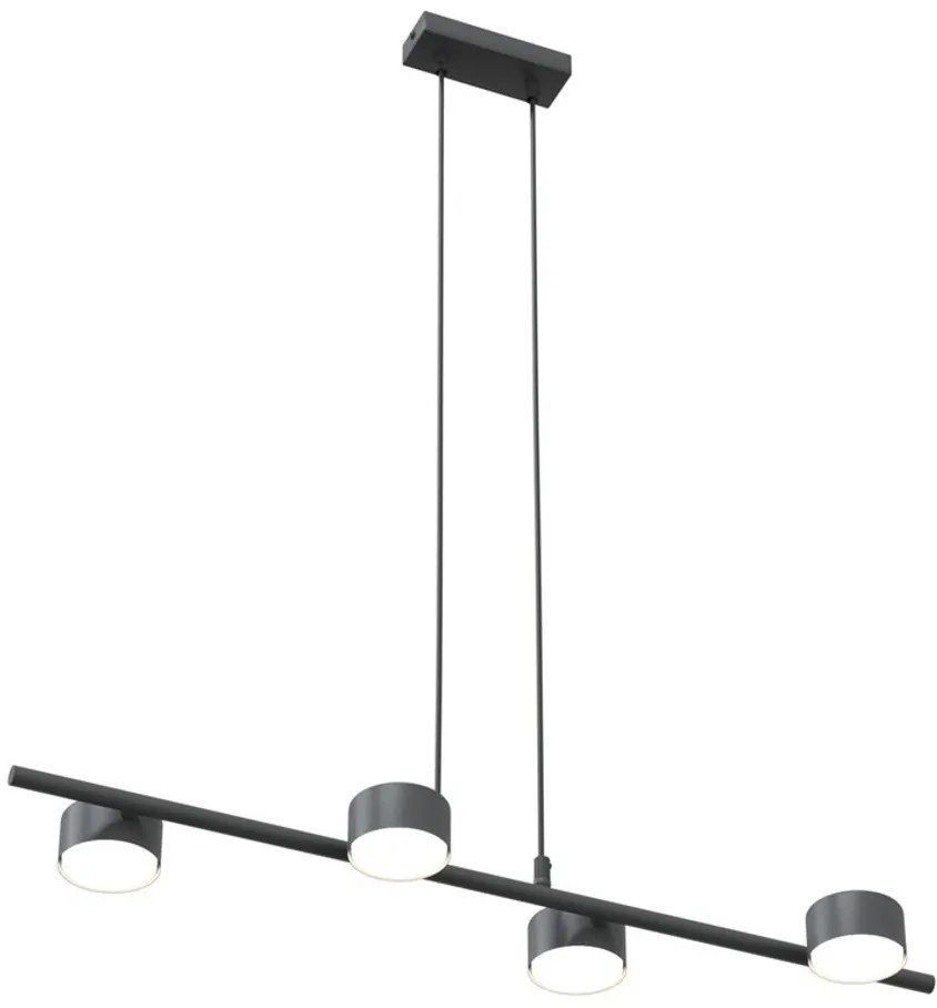 Lampadario a sospensione SORA 4 Nero 4xGX53 da interno