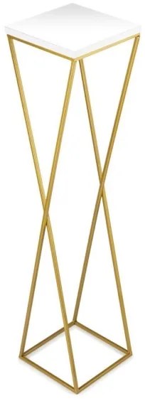 Portafiori LOFT 100x24 cm oro/bianco