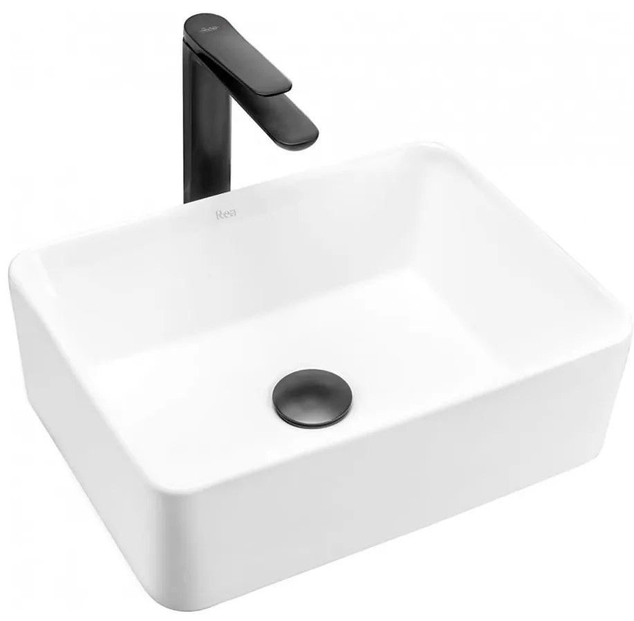 REA-U0952 - Lavabo da appoggio ANITA MINI 31x41 cm ceramica/bianco lucido