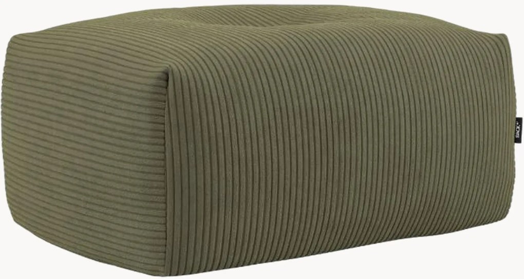 Poggiapiedi in velluto a coste Soft