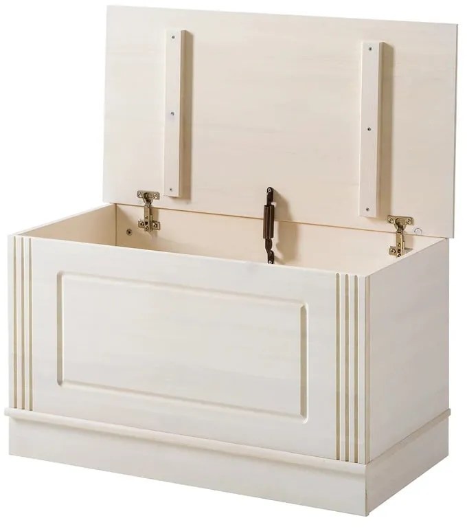 Cassapanca in legno di pino bianco 80x45 cm Anita - Støraa