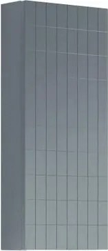 Pensile bagno Pixel Grid laccato opaco indaco, 1 anta apertura da sinistra P 17 x L 30 x H 80 cm
