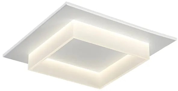 Plafoniera LED ACRYL bianco IP20 cct da bianco caldo al bianco neutro, 3800 lumen