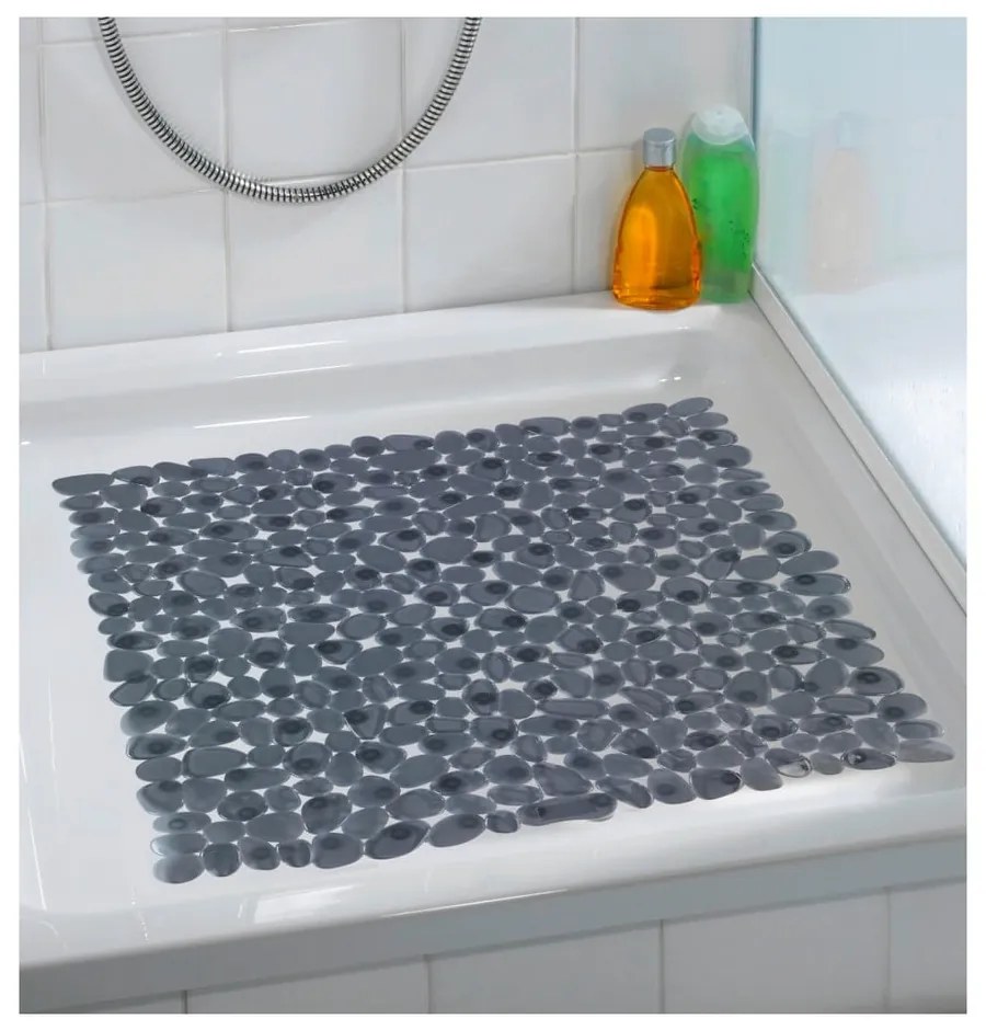 Tappeto da bagno antiscivolo grigio antracite , 54 x 54 cm Paradise - Wenko