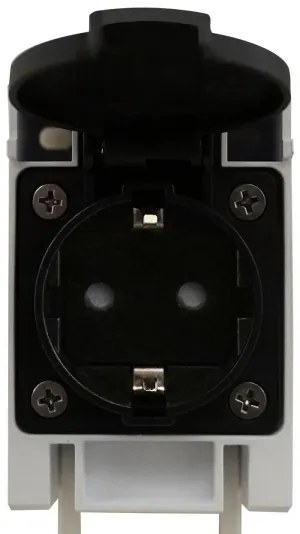 Nordlux - Lampada LED per specchio da bagno con presa integrata, 15 W, 230 V, IP44, 68,4 cm, bianco