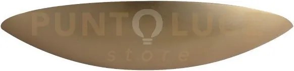 Applique a parete livigno foglia oro 2 luci attacco g9 39x11x6cm