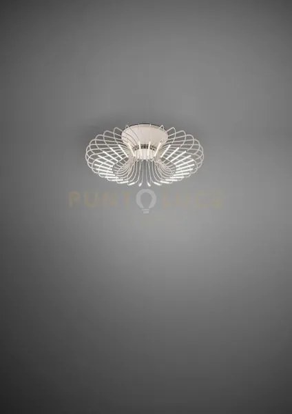 Filo lampada da soffitto diametro 50cm  cipria opaco a led 2700k 24...