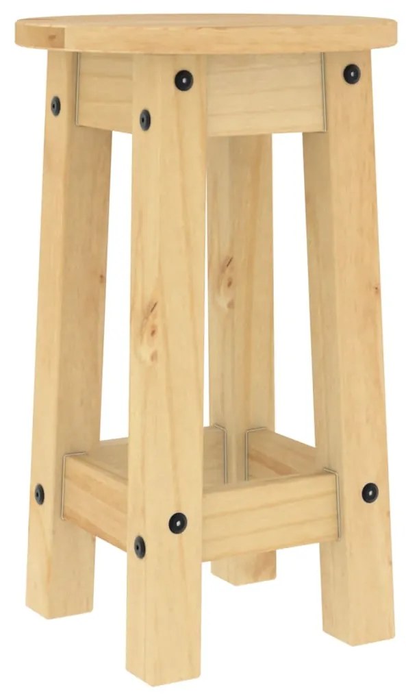 Sgabelli da bar 2 pz in legno massello di pino