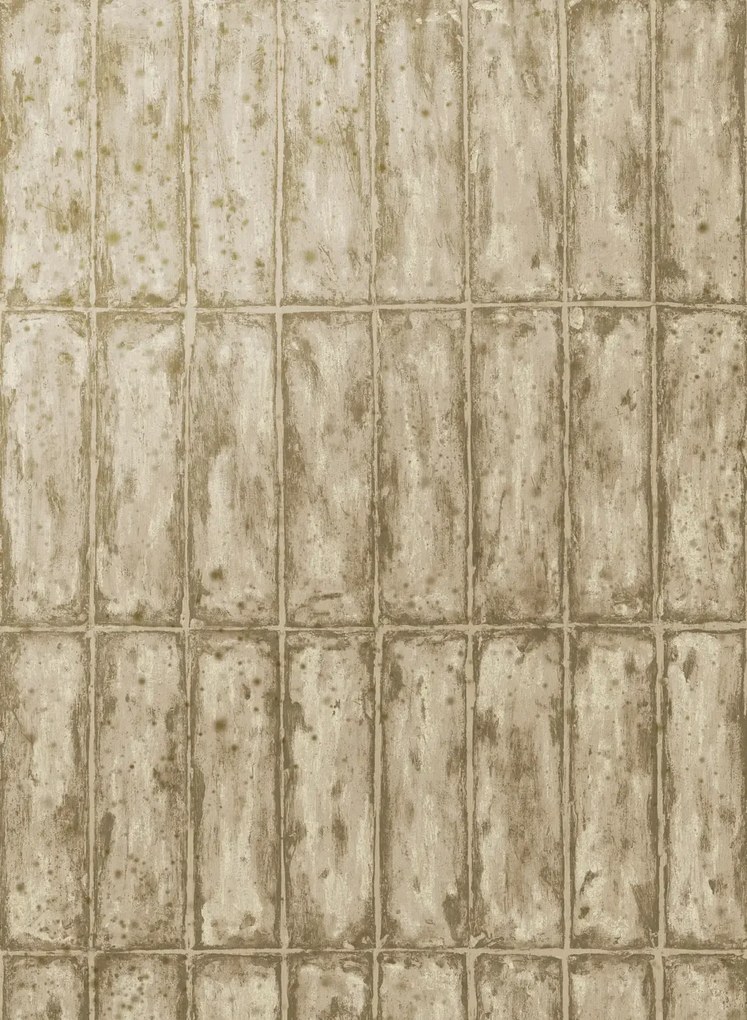 Arte International Carta da parati Chalk Stone - Gold/ Sand