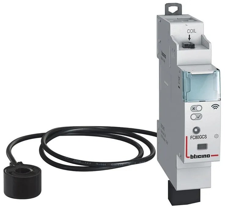 Contatore di energia DIN digitale monofase 1 modulo 10A BTICINO SMART NETATMO FC80GCS