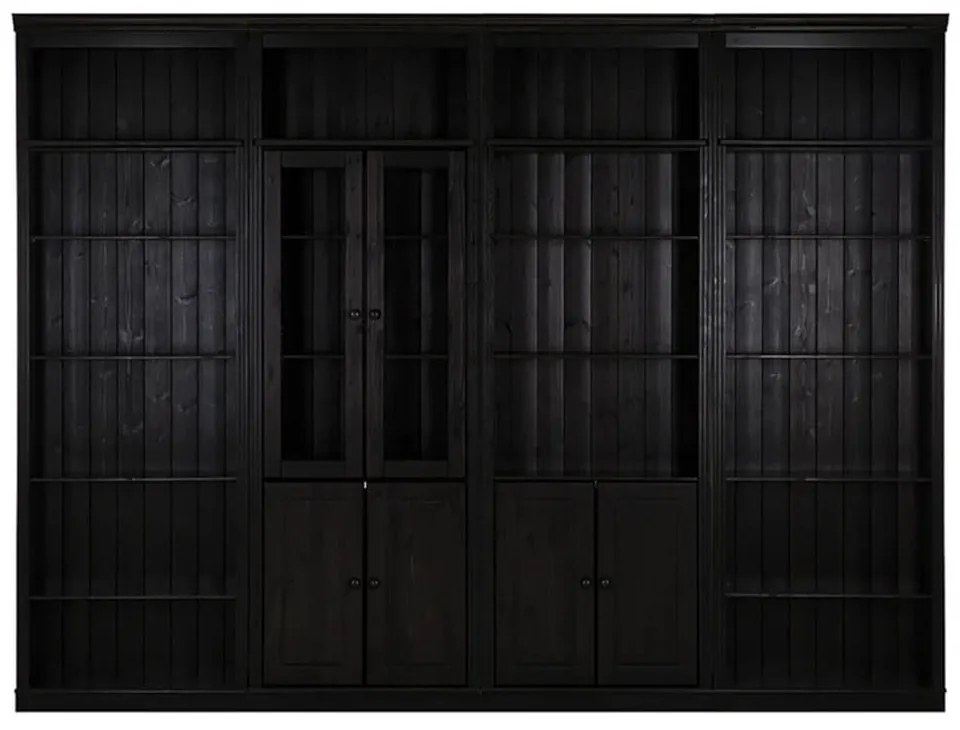 Libreria in legno di pino marrone 296x223 cm Anita - Støraa