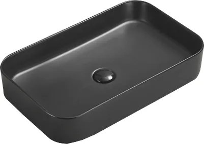 Mexen Vena lavabo da appoggio 71 x 37 cm, nero opaco - 22196085