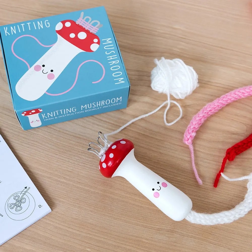Set creativo per lavorare a maglia Knitting Kit Mushroom - Rex London
