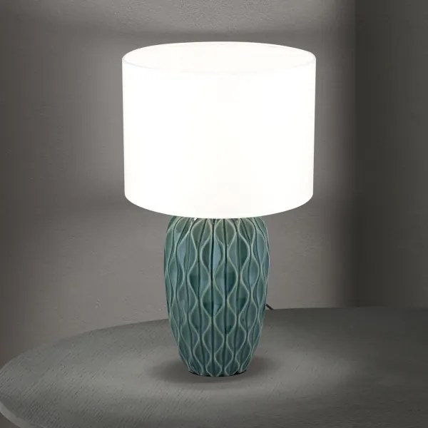 Orion - Lampada da tavolo TORTUGA 1xE27/40W/230V verde/bianco