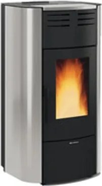 Termostufa a pellet idro Raffaella 23,6 kW Grigio - Extraflame