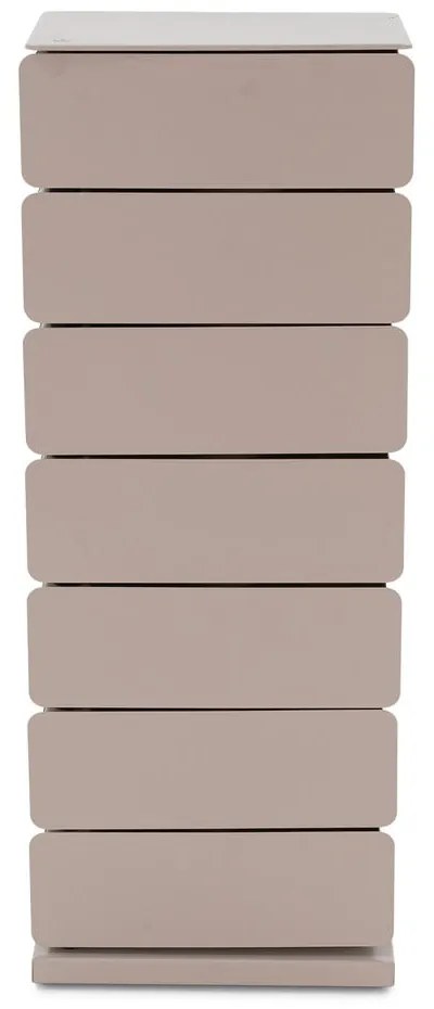 Cassettiera grigio tortora in metallo 37x99x26 cm Joey – Spinder Design