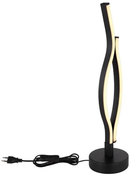 Globo 67206T - Lampada da tavolo LED GERONIMO LED/12W/230V nero