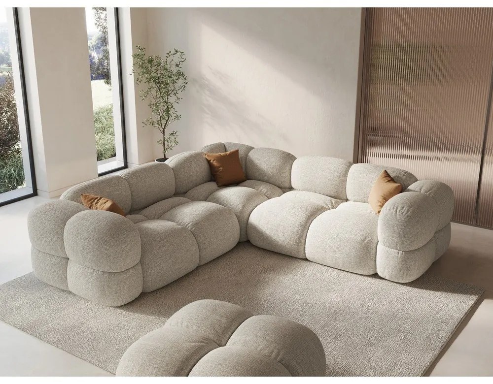 Divano angolare beige Loretto – Cosmopolitan Design