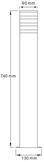 Lampada da esterno LED RGBW dimmerabile TEKSAS 1xE27/12W/230V 74 cm IP44 antracite