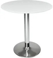 Tavolo rotondo 70 cm bianco, tavolino da bar mod. Romeo TR08-D7ROPA