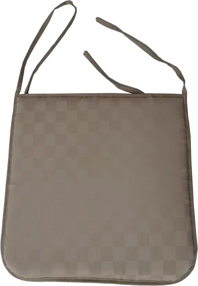 Cuscino coprisedia DAMINA con trattamento antimacchia TORTORA Set 4 pz