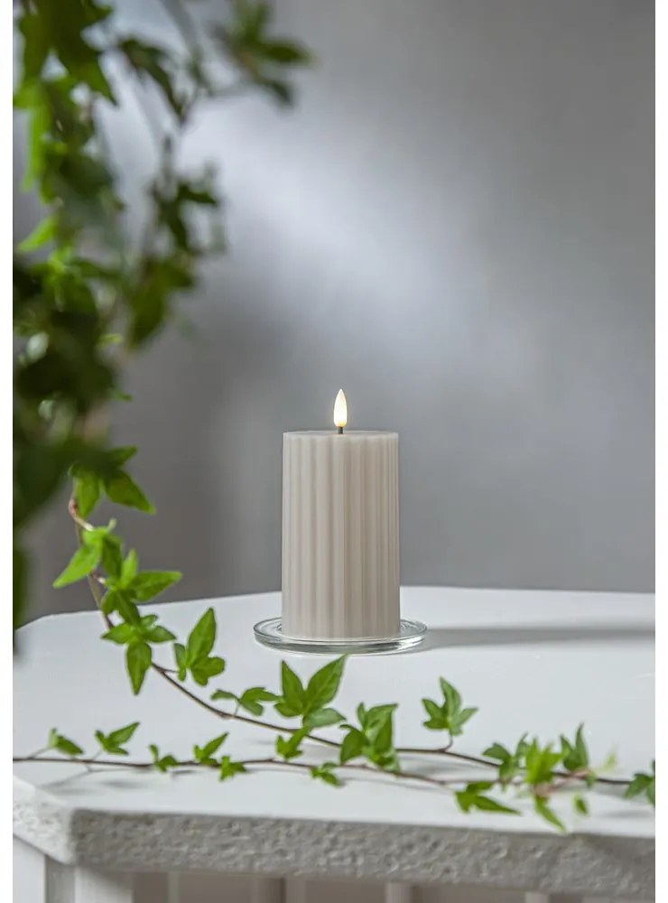 Candela LED (altezza 15 cm) Flamme Stripe - Star Trading