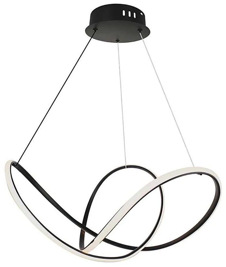 Lampadario a sospensione con filo LED dimmerabile LED/50W/230V 3000K nero