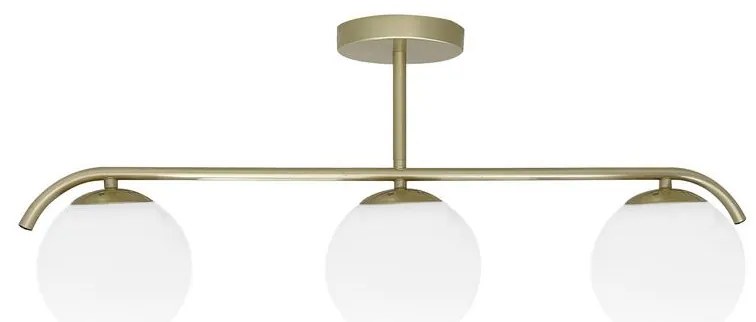 Lampadario a sospensione con supporto rigido AMADEO 3xE14/40W/230V ottone