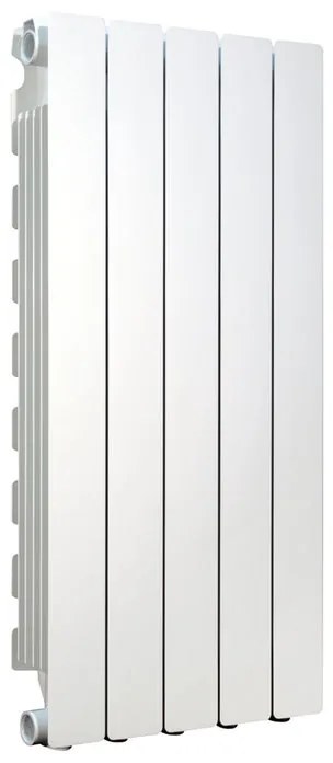 Radiatore acqua calda PRODIGE MODERN in alluminio, 5 elementi, interasse 800 mm, bianco